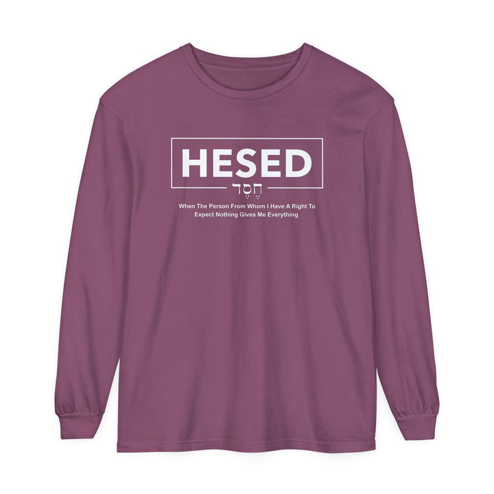 Hesed Everything Long Sleeve Shirt Long-sleeve Berry S 