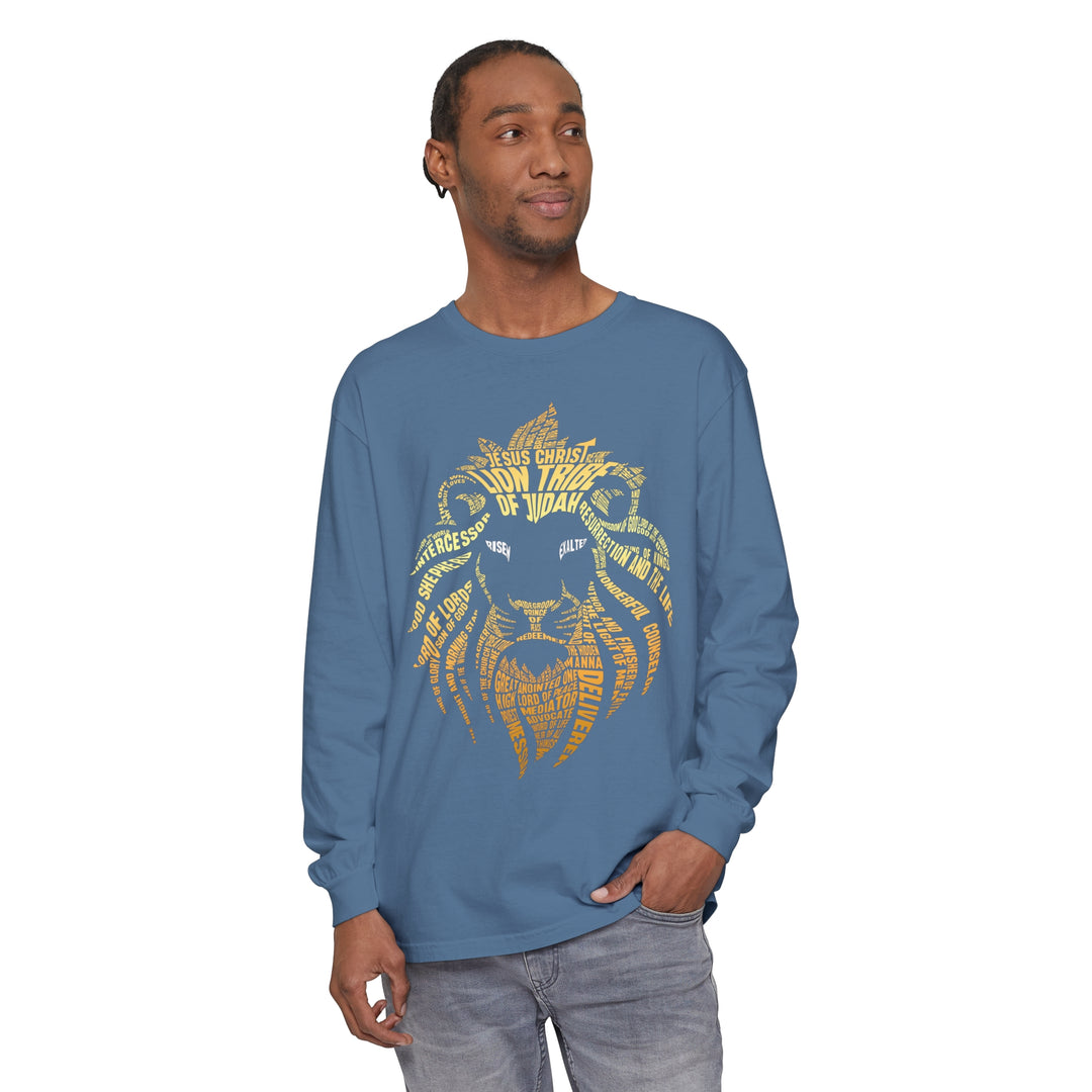 Lion Word Cloud Long Sleeve Shirt Long-sleeve   