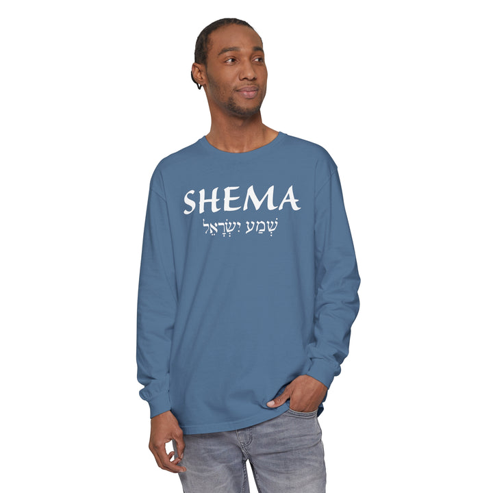 Shema Hebrew Long Sleeve Shirt Long-sleeve   