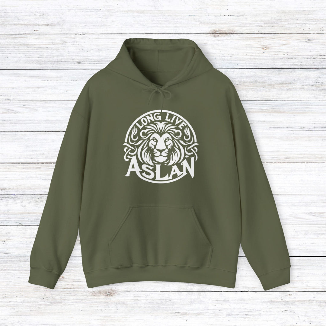 Long Live Aslan Hoodie Hoodie Military Green S 