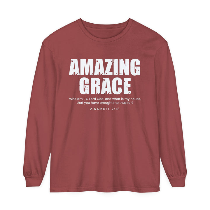 Amazing Grace Long Sleeve Shirt Long-sleeve Brick S 