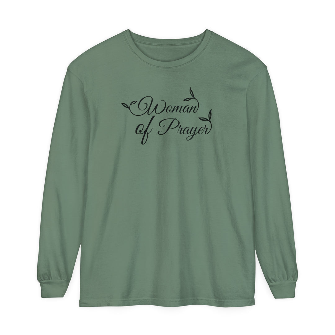 Woman of Prayer Long Sleeve Shirt Long-sleeve Light Green S 