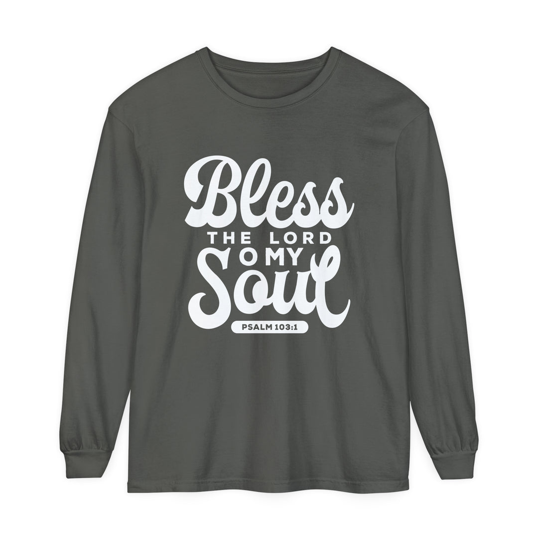 Bless The Lord Long Sleeve Shirt Long-sleeve Pepper S 