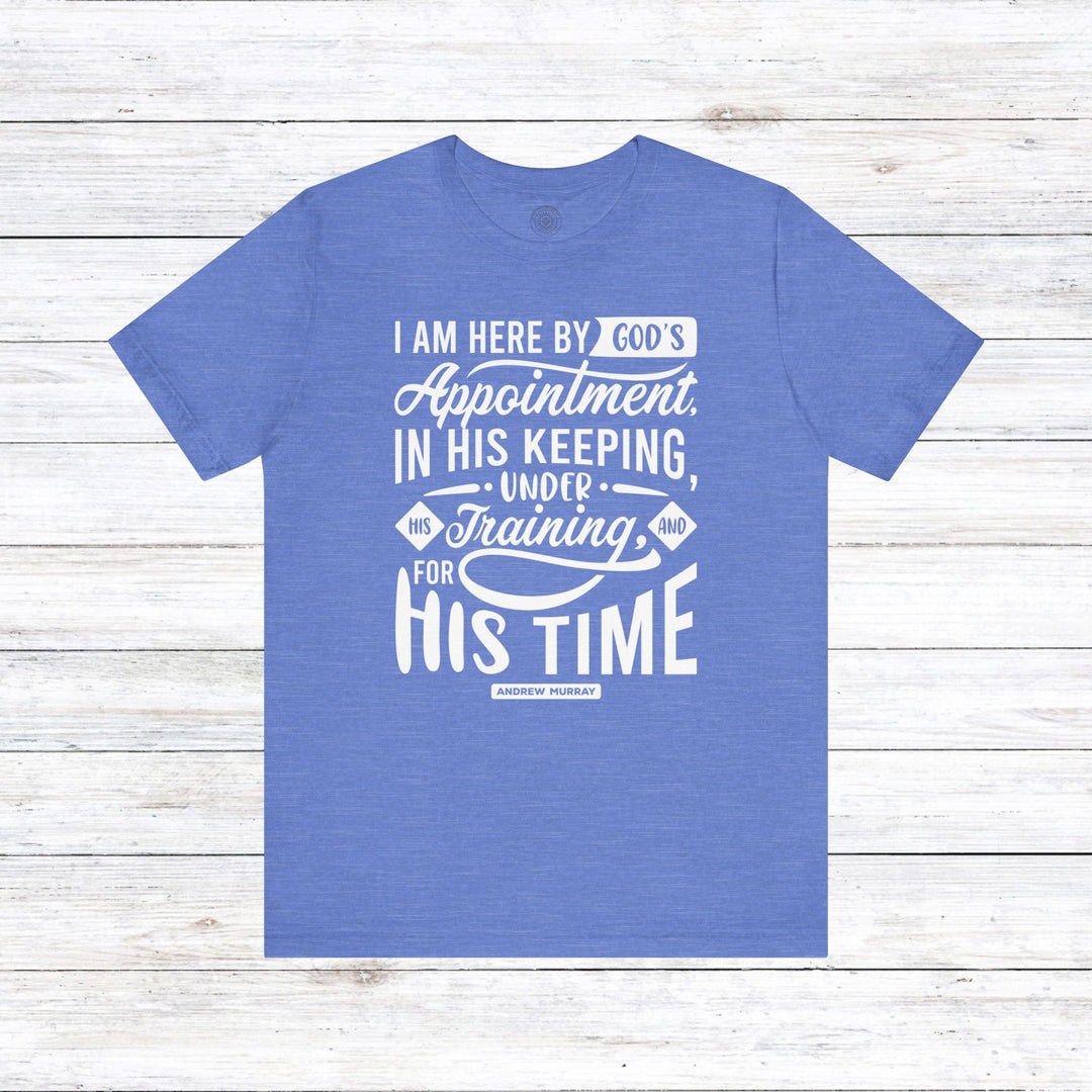 His Time Unisex T-Shirt T-Shirt Heather Columbia Blue S 