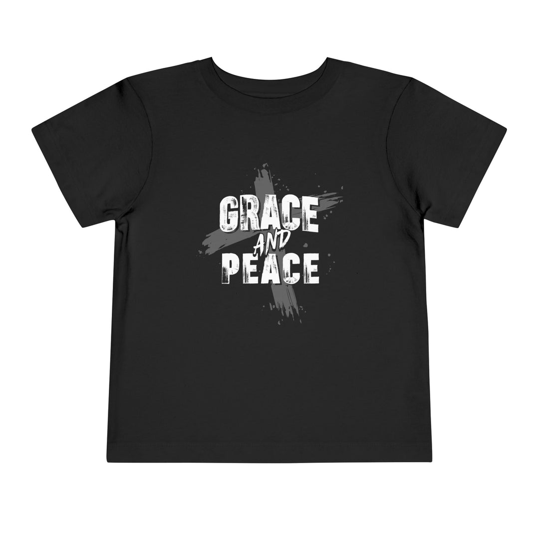 Grace and Peace Cross Toddler Tee Kids clothes Black 2T 