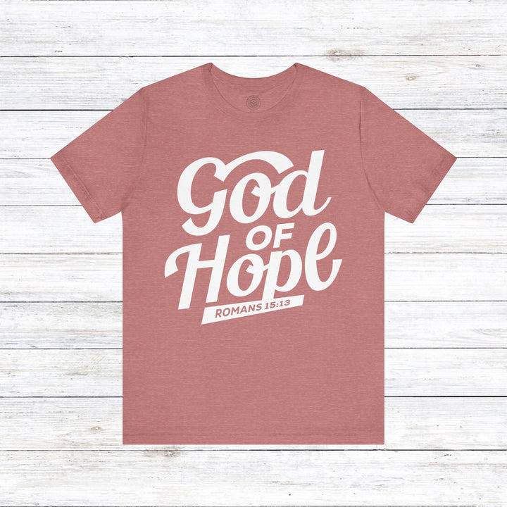 God of Hope  Unisex T-Shirt T-Shirt Heather Mauve S 