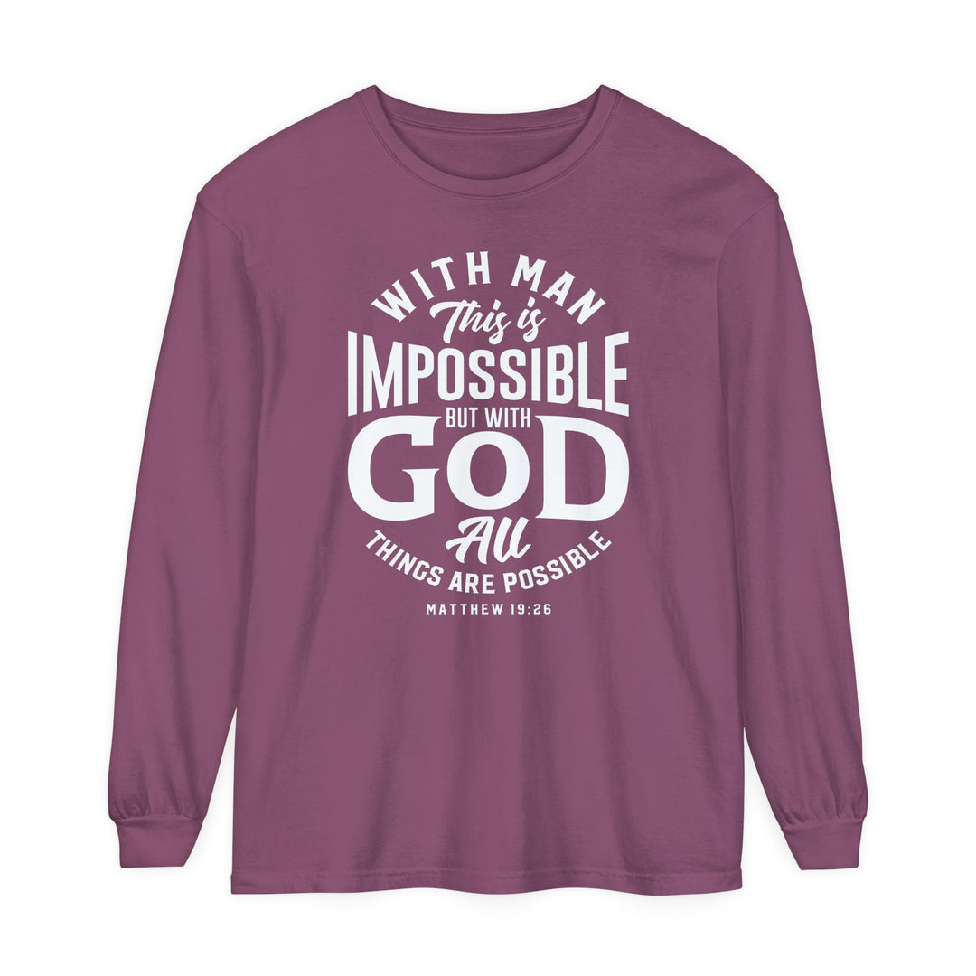 All Things Possible Long Sleeve Shirt Long-sleeve Berry S 