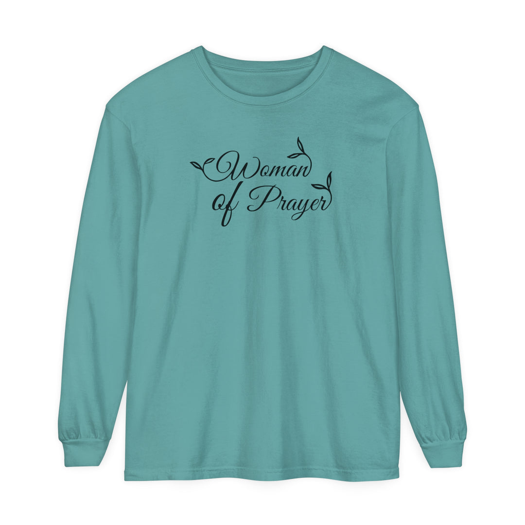 Woman of Prayer Long Sleeve Shirt Long-sleeve Seafoam S 