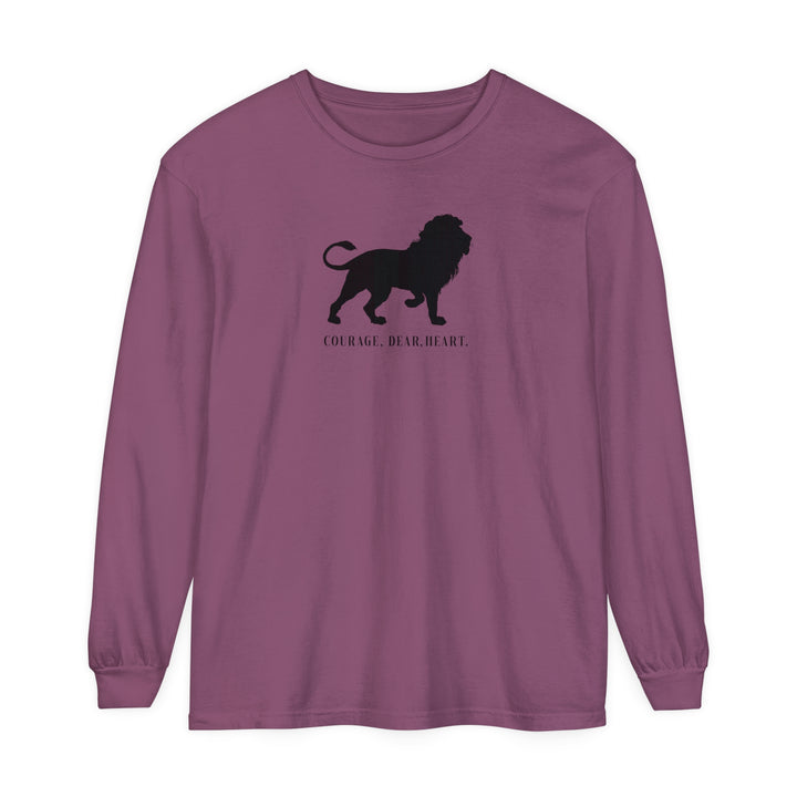 Courage Dear Heart Long Sleeve Shirt Long-sleeve Berry S 