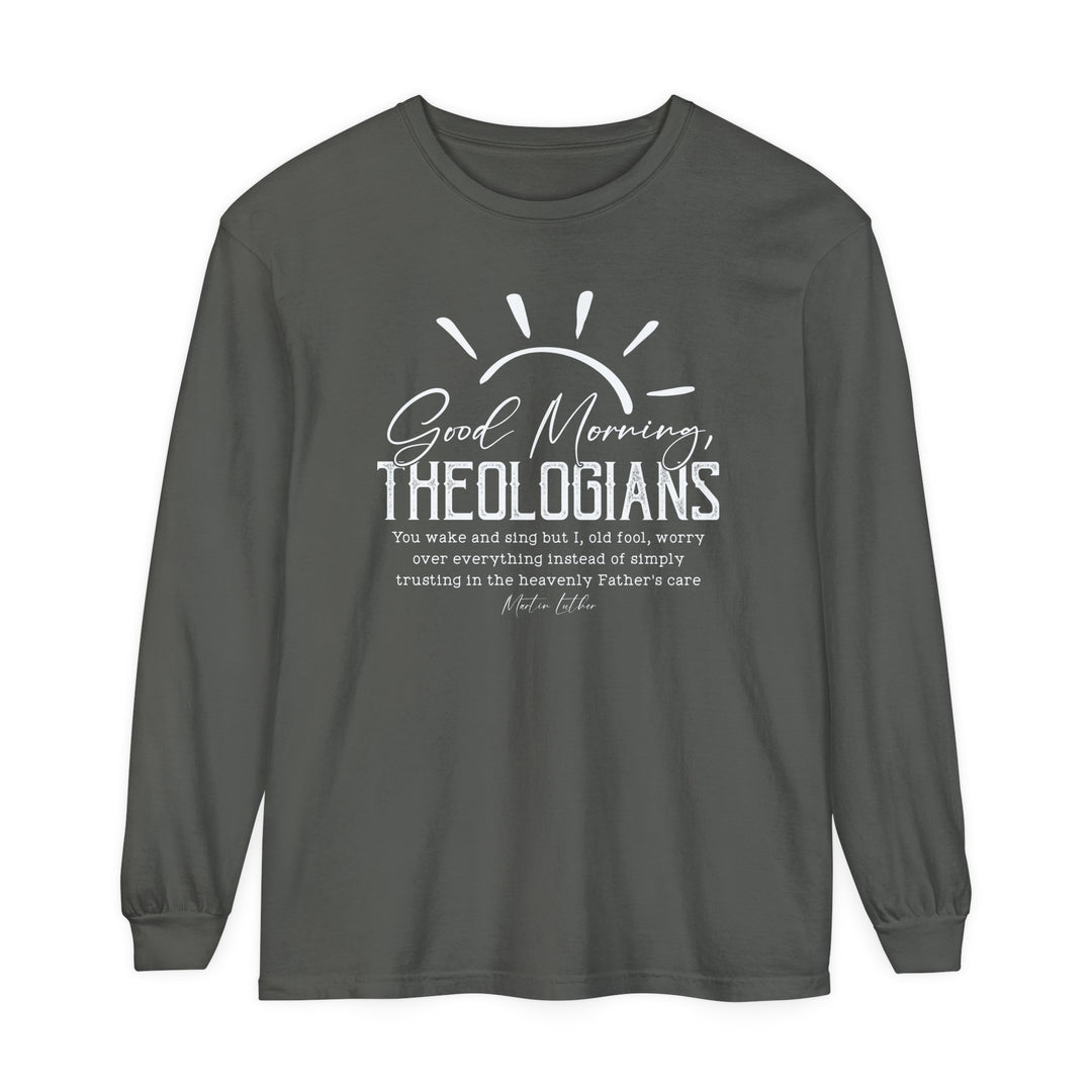 Good Morning Theologians Long Sleeve Shirt Long-sleeve Pepper S 