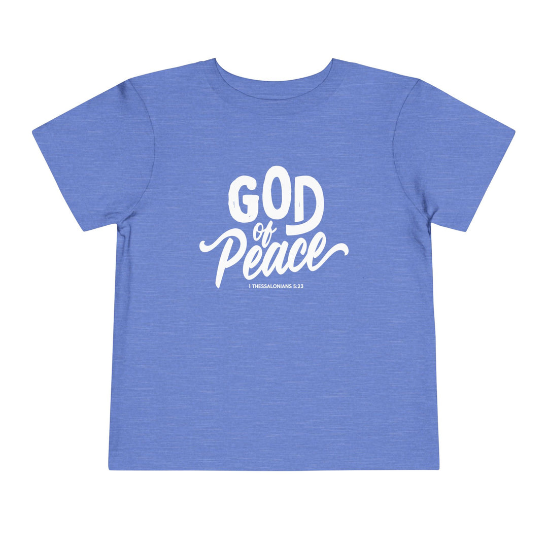 God of Peace Toddler Tee Kids clothes Heather Columbia Blue 2T 