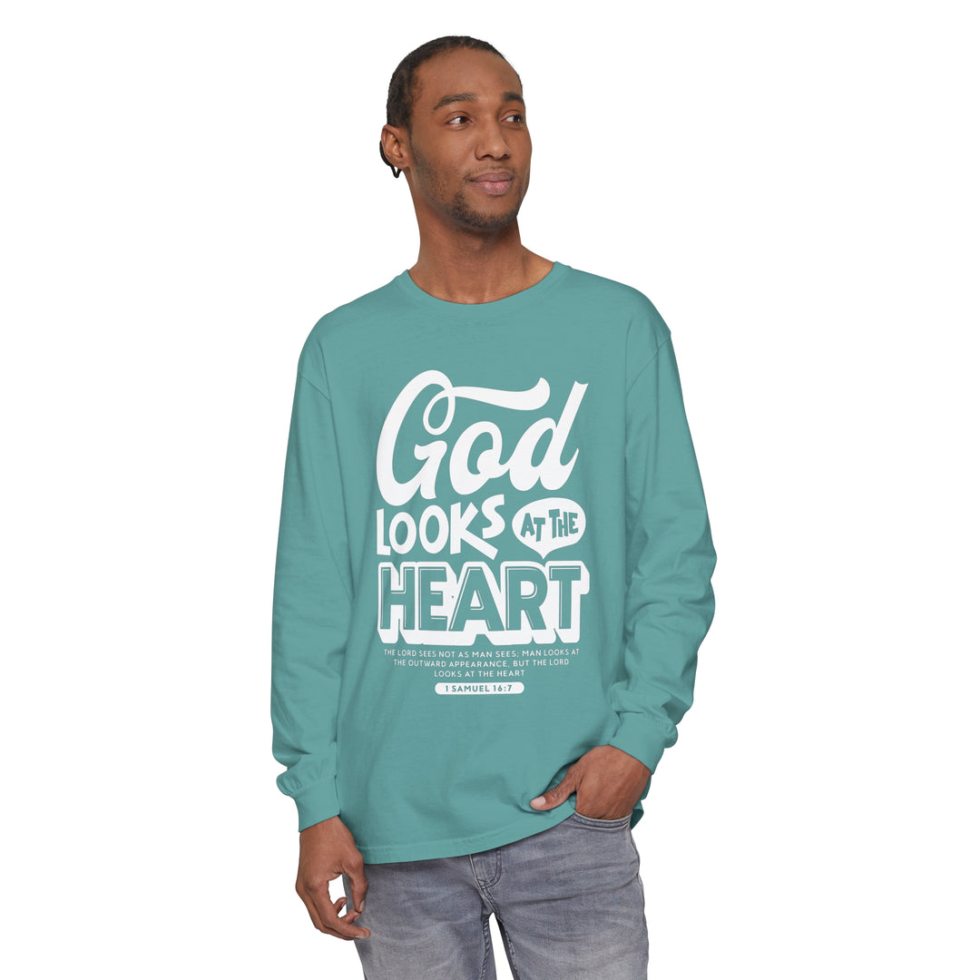 God Looks At The Heart Long Sleeve Shirt Long-sleeve   