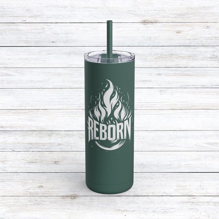 Christian Tumbler Reborn Mug Deep Teal 20oz Matte