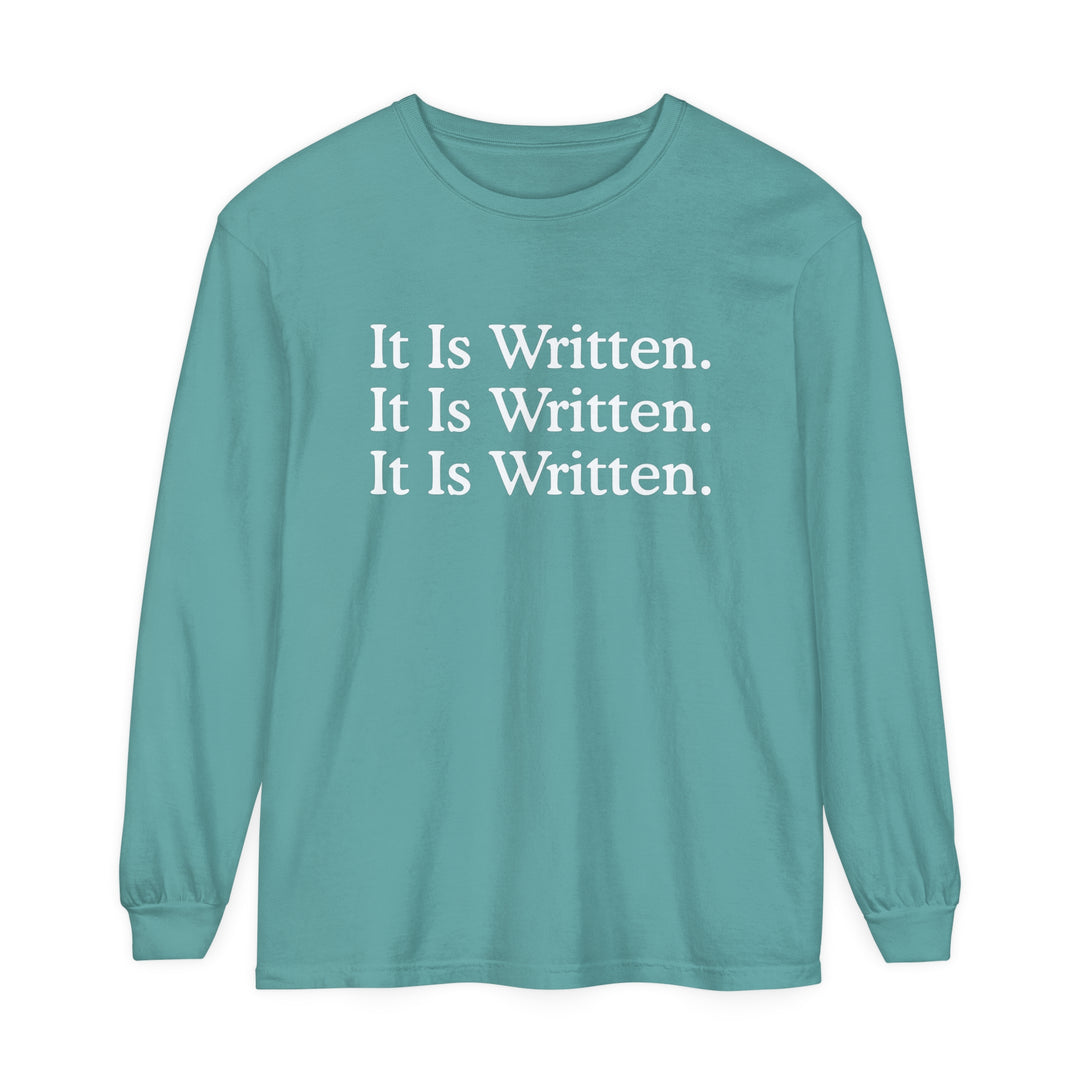 It Is Written Long Sleeve Shirt Long-sleeve Seafoam S 