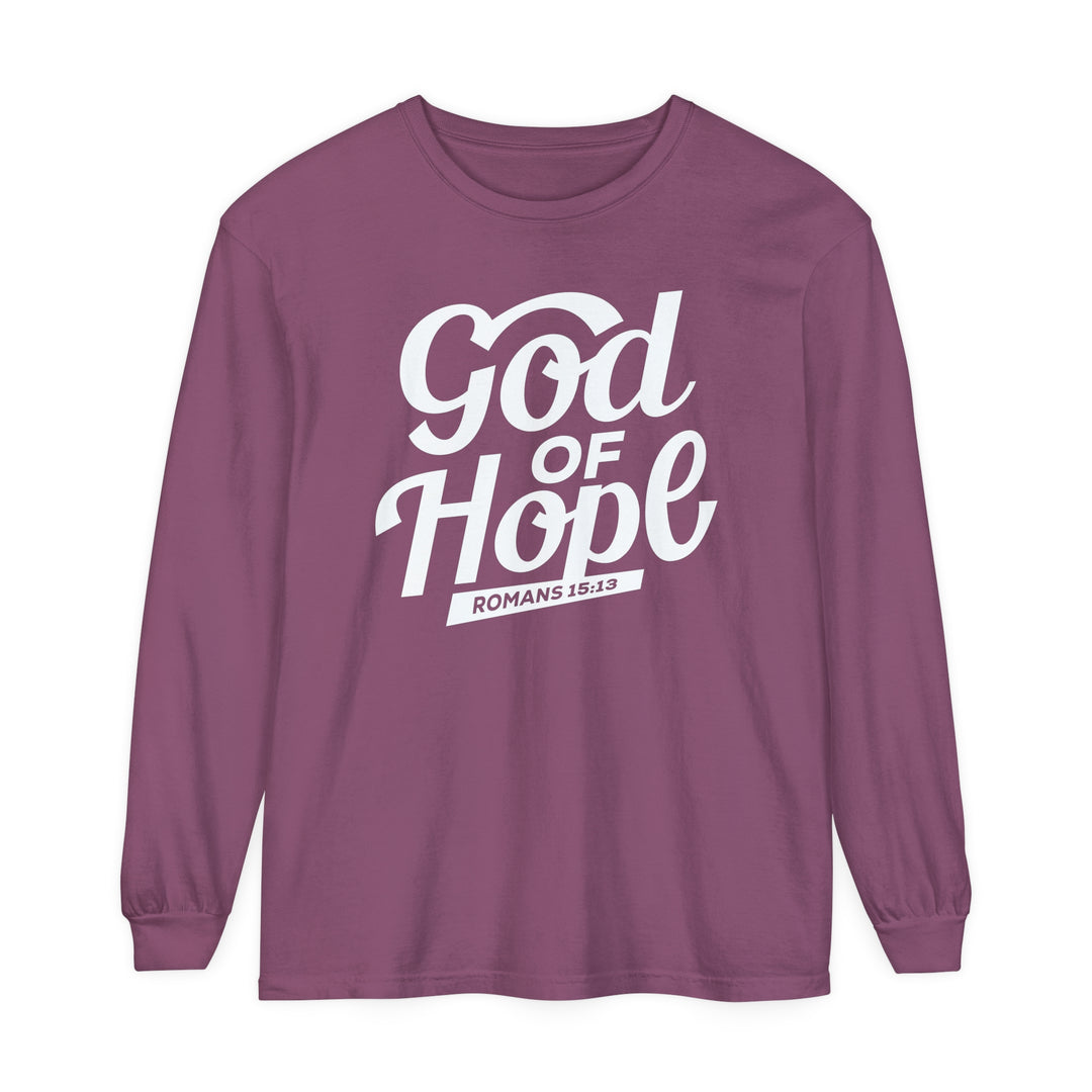 God of Hope Long Sleeve Shirt Long-sleeve Berry S 