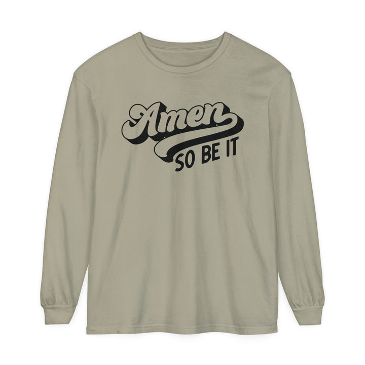 Amen So Be It Long Sleeve Shirt Long-sleeve Sandstone S 