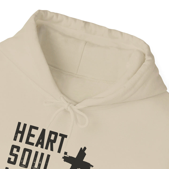 Heart Soul Mind Strength Cross Hoodie Hoodie   