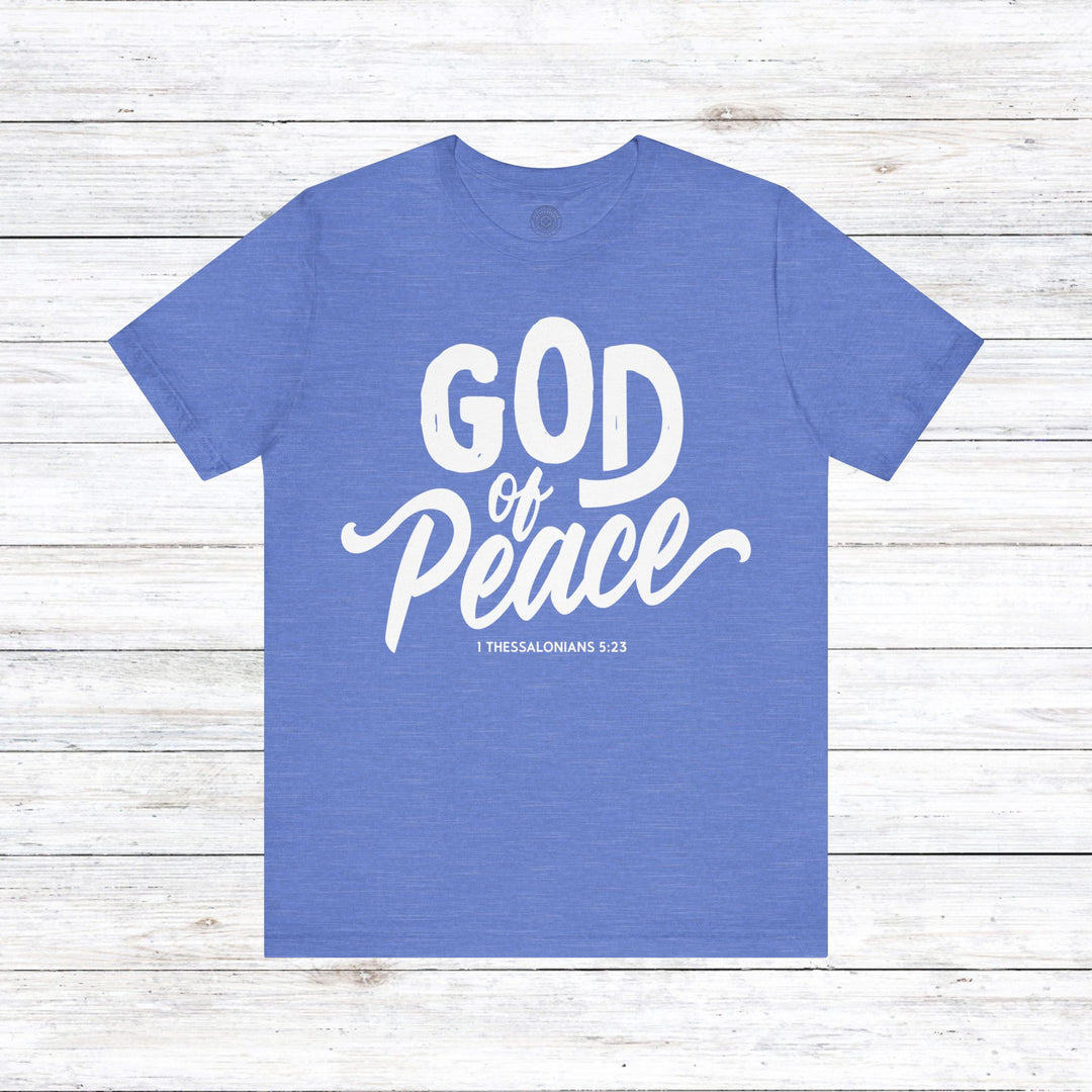 God of Peace Unisex T-Shirt T-Shirt Heather Columbia Blue S 