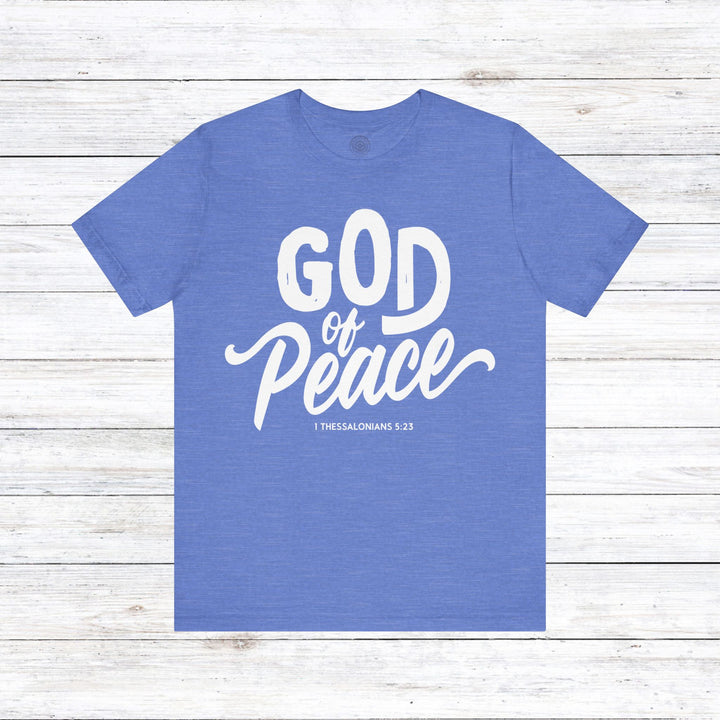 God of Peace Unisex T-Shirt T-Shirt Heather Columbia Blue S 