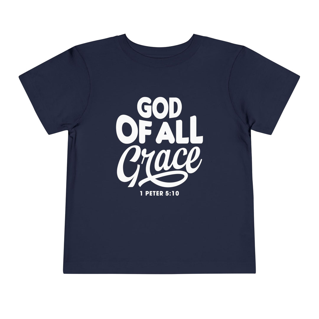 God of All Grace Toddler Tee Kids clothes Navy 2T 