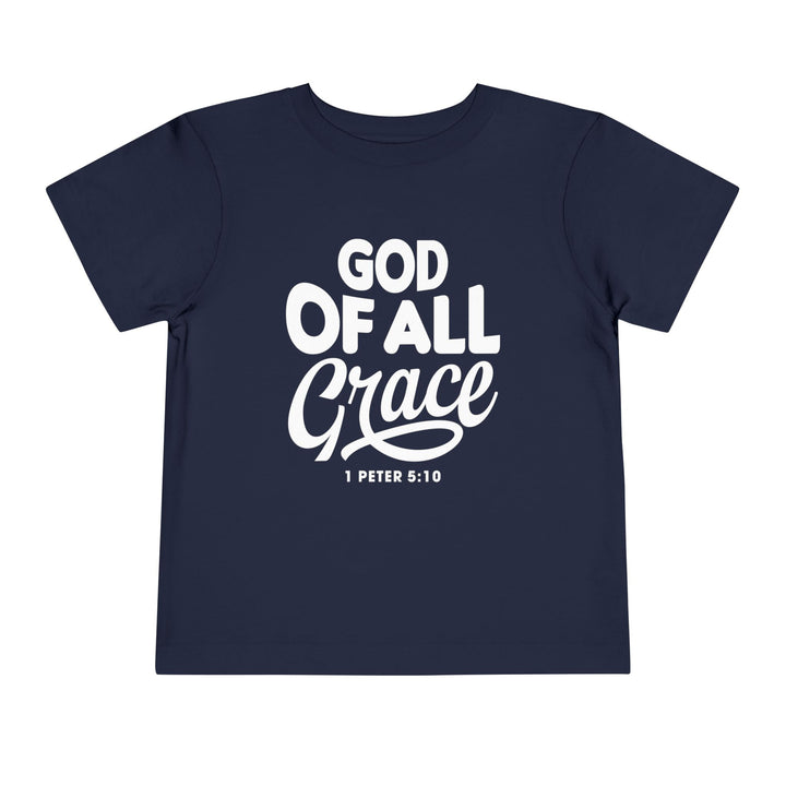 God of All Grace Toddler Tee Kids clothes Navy 2T 