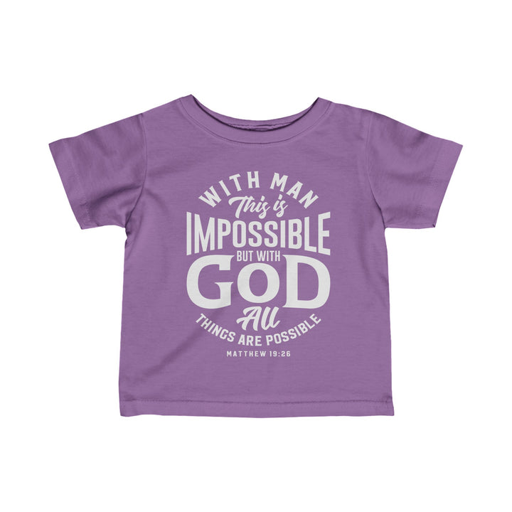 All Things Possible Baby Tee Kids clothes Lavender 6M 