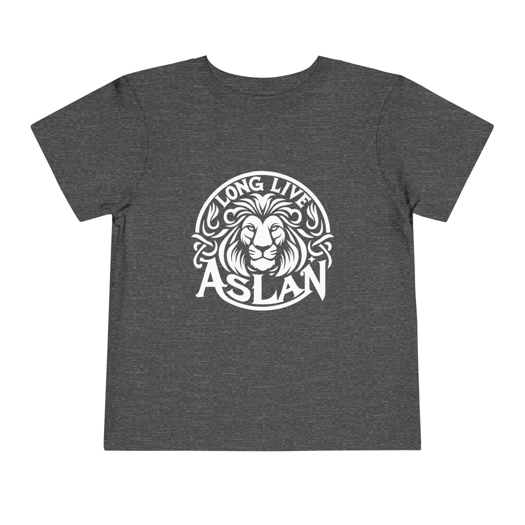 Long Live Aslan Toddler Tee Kids clothes Dark Heather Grey 2T 