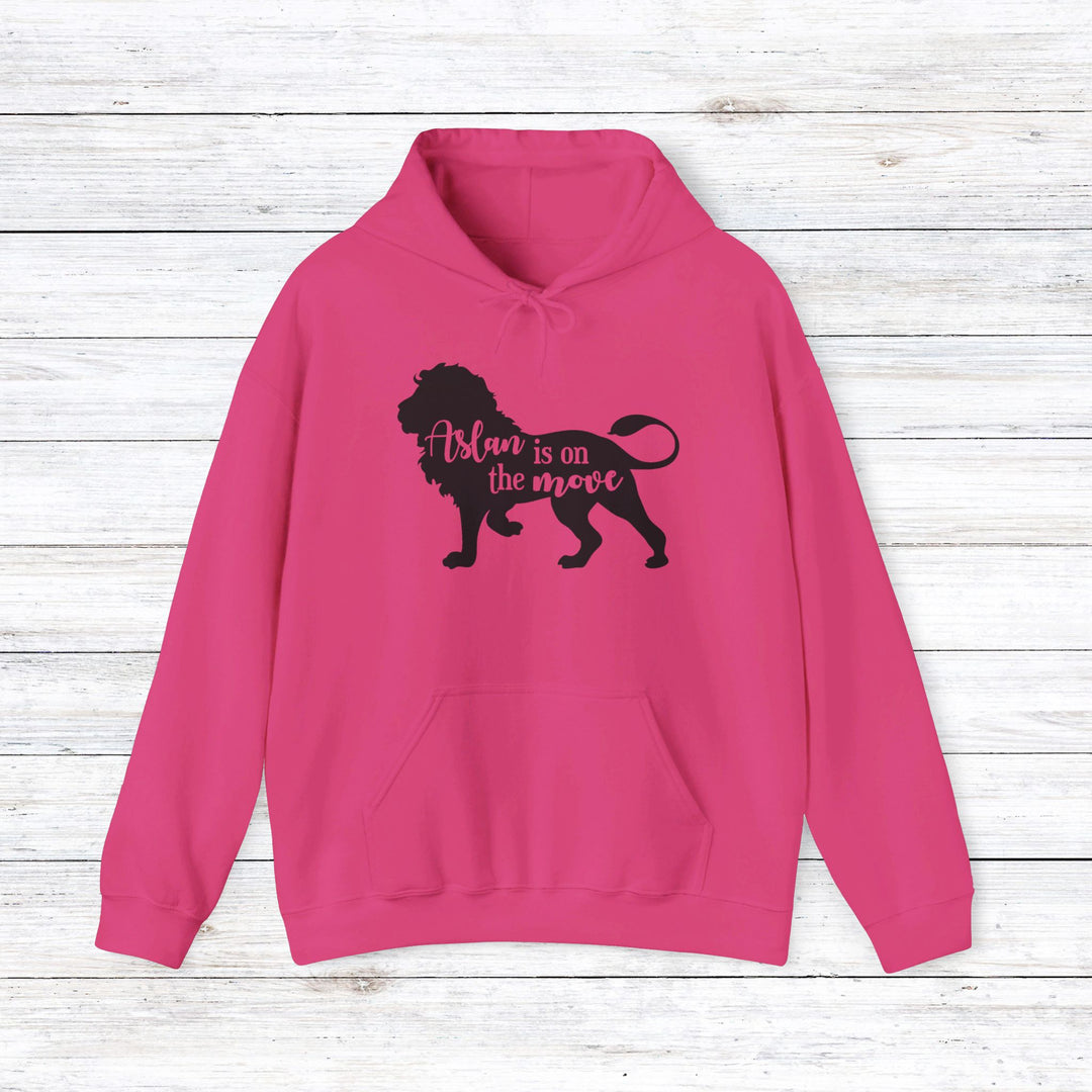 Aslan Is On The Move Hoodie Hoodie Heliconia S 