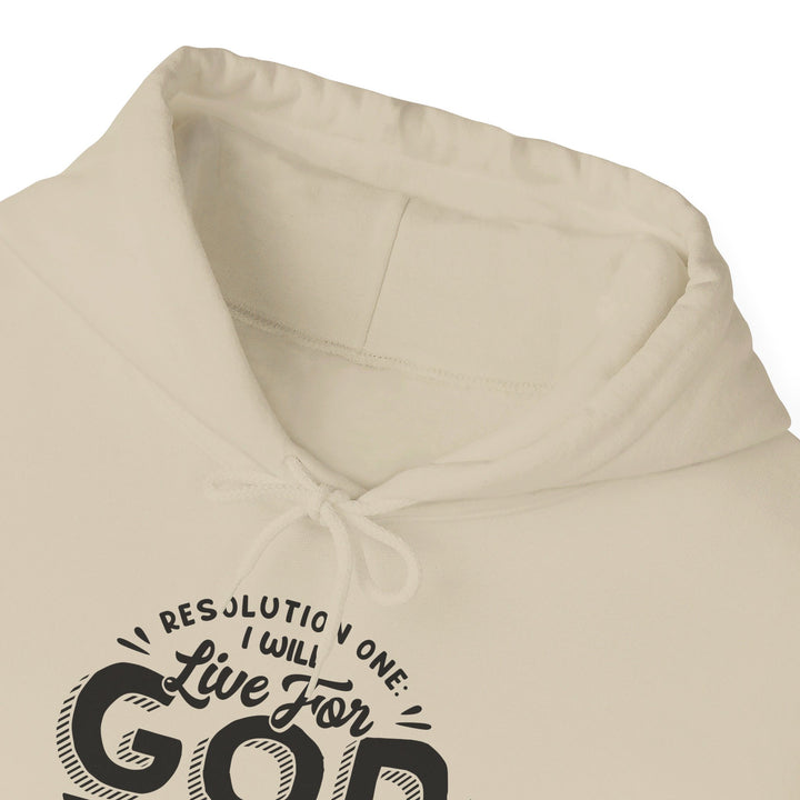 Live For God (Black Print)  Hoodie Hoodie   