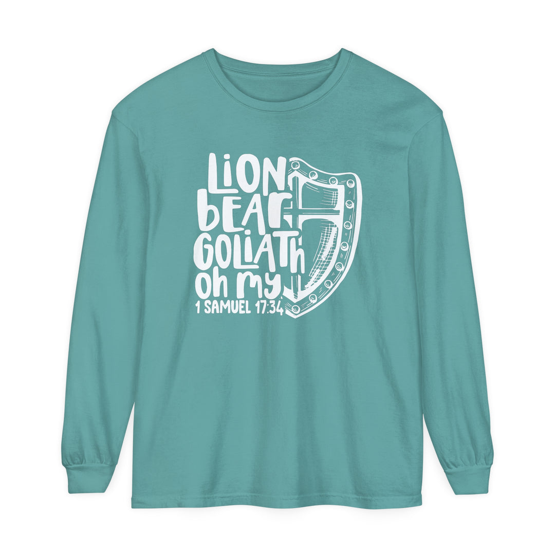 Lion Bear Goliath Oh My Long Sleeve Shirt Long-sleeve Seafoam S 