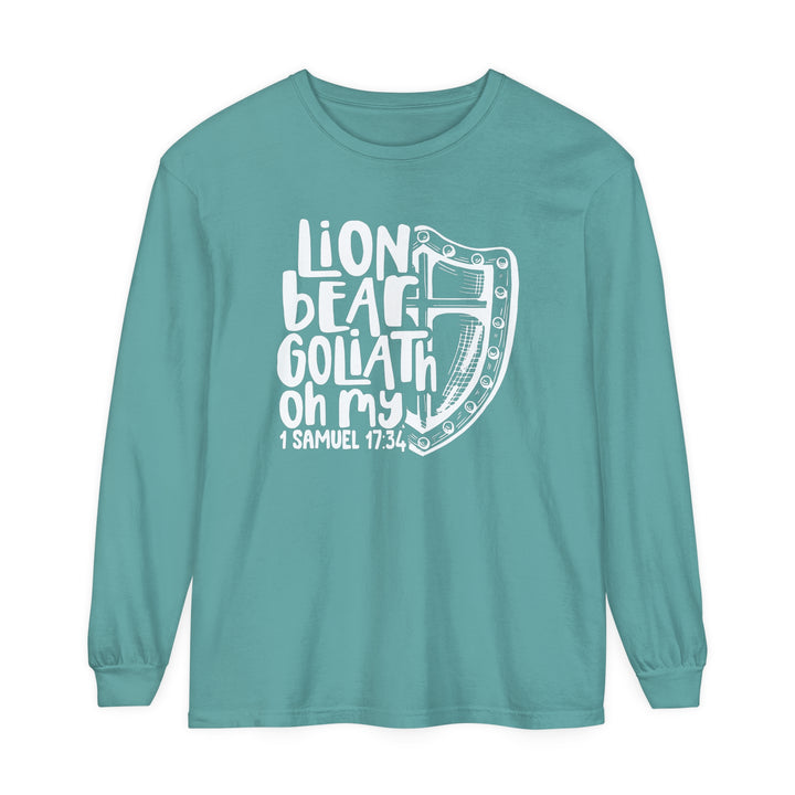 Lion Bear Goliath Oh My Long Sleeve Shirt Long-sleeve Seafoam S 