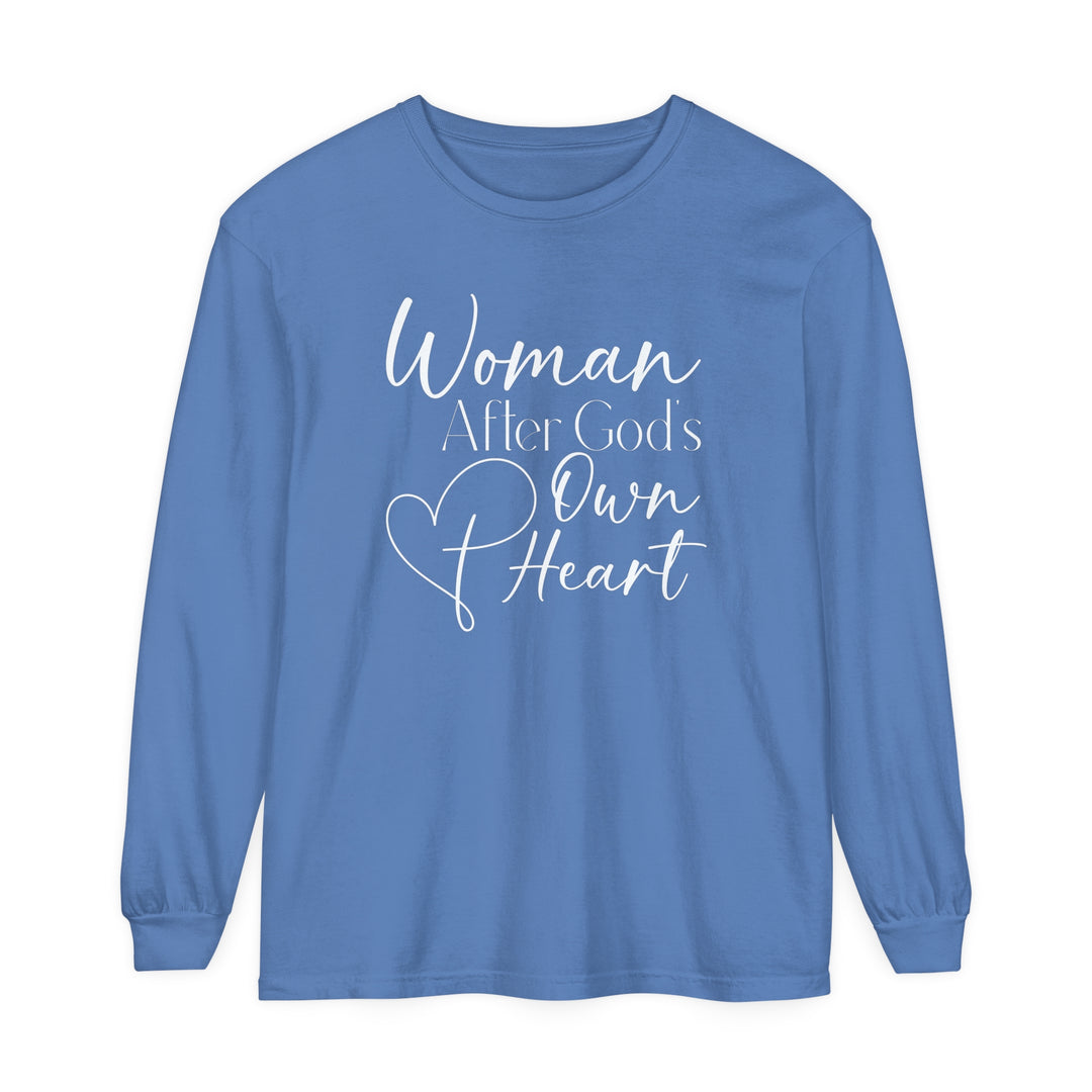 Woman After God Long Sleeve Shirt Long-sleeve Flo Blue S 