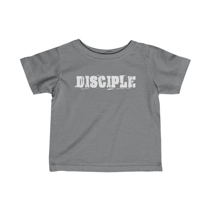 Disciple Baby Tee Kids clothes Granite Heather 6M 