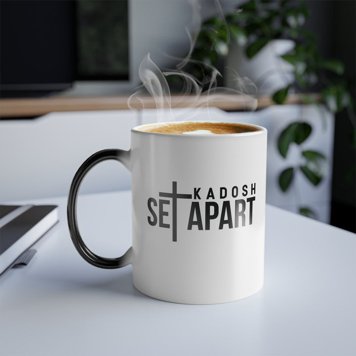 Christian Coffee Mug Kadosh Set Apart Color Morphing Mug   