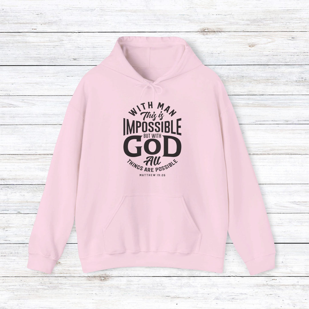 All Things Possible Hoodie Hoodie Light Pink S 