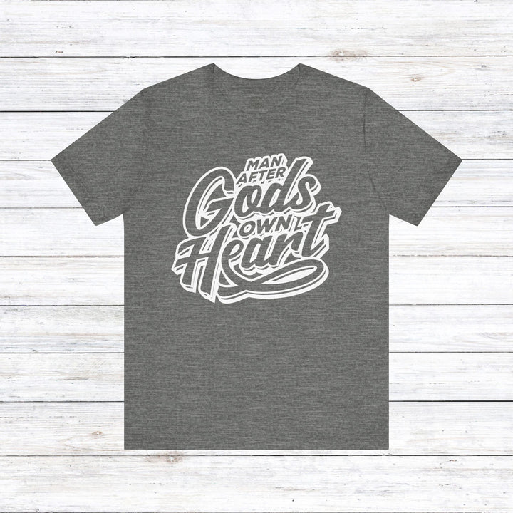 Man After God's Own Heart Unisex T-Shirt T-Shirt Deep Heather S 