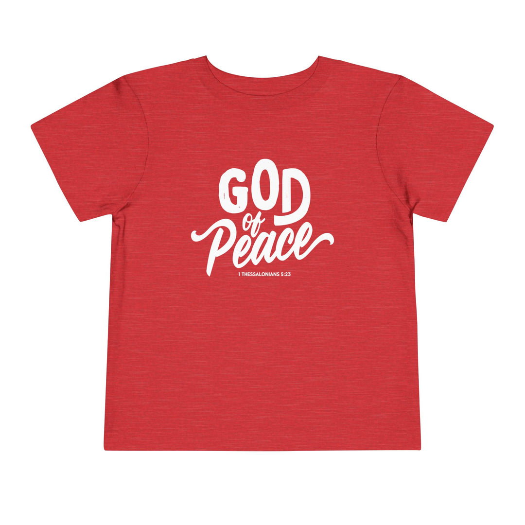 God of Peace Toddler Tee Kids clothes Heather Red 2T 