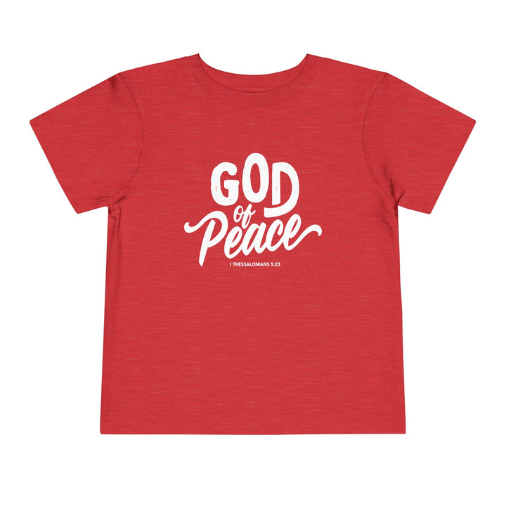 God of Peace Toddler Tee Kids clothes Heather Red 2T 