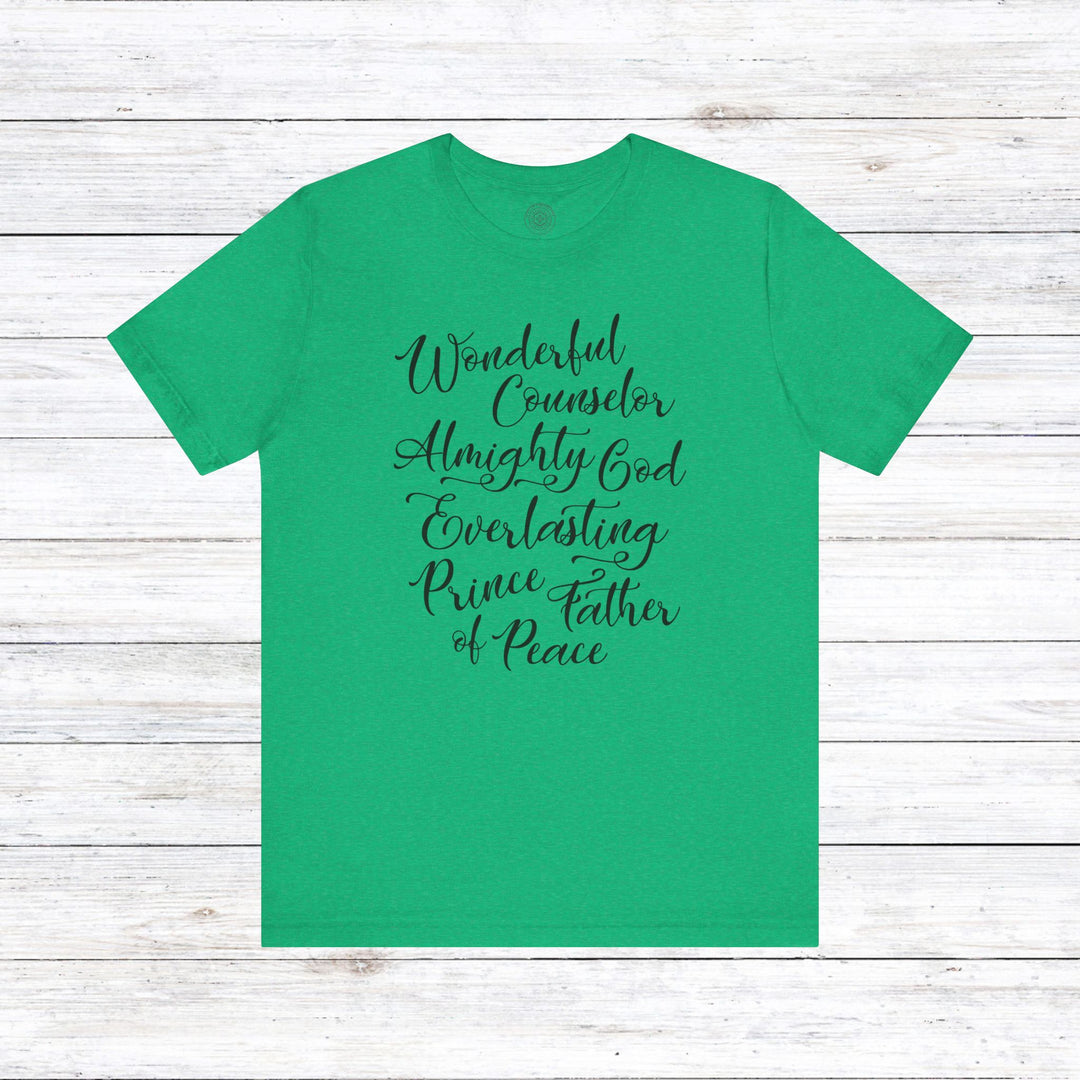 Wonderful Counselor Unisex T-Shirt T-Shirt Heather Kelly S 