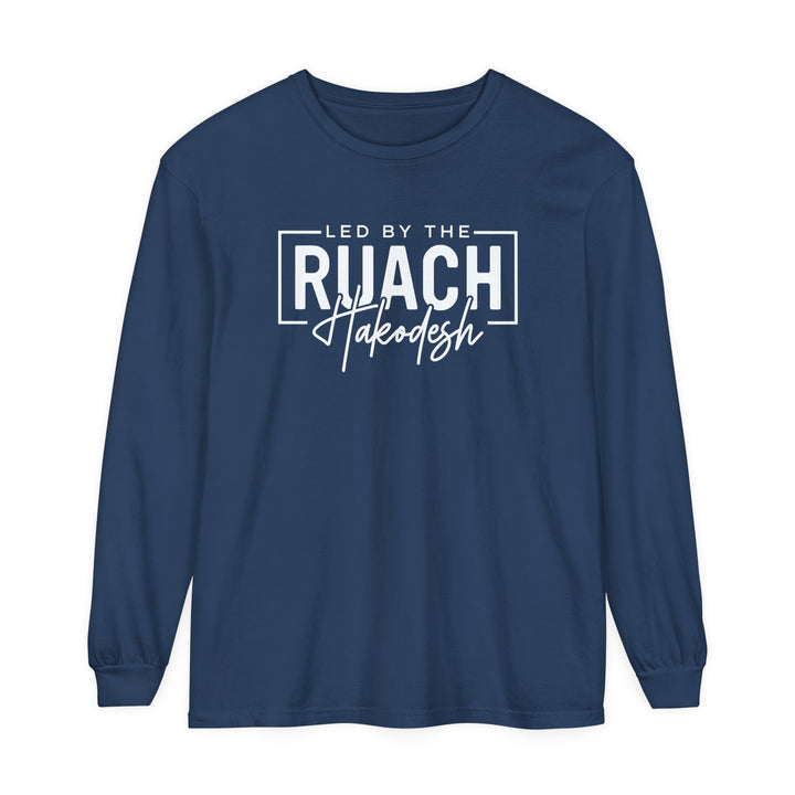 Led By Ruach Hakodesh Long Sleeve Shirt Long-sleeve Midnight S 