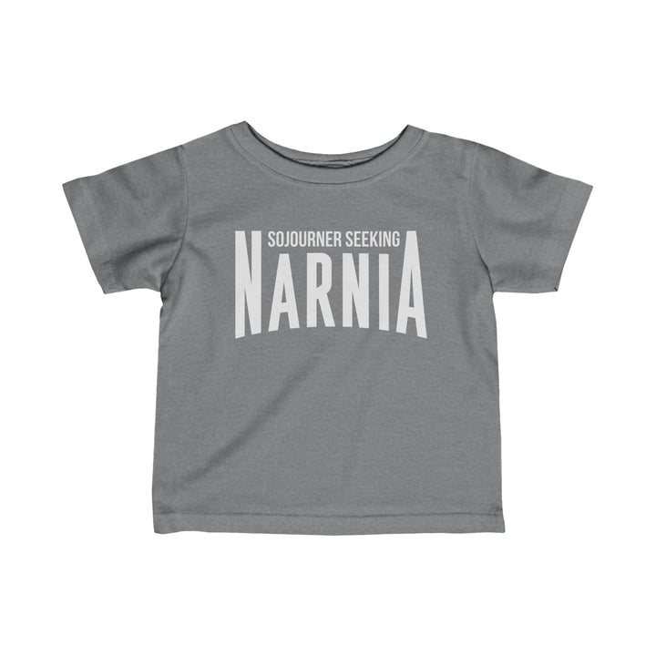 Sojourner Seeking Narnia Baby Tee Kids clothes Granite Heather 6M 