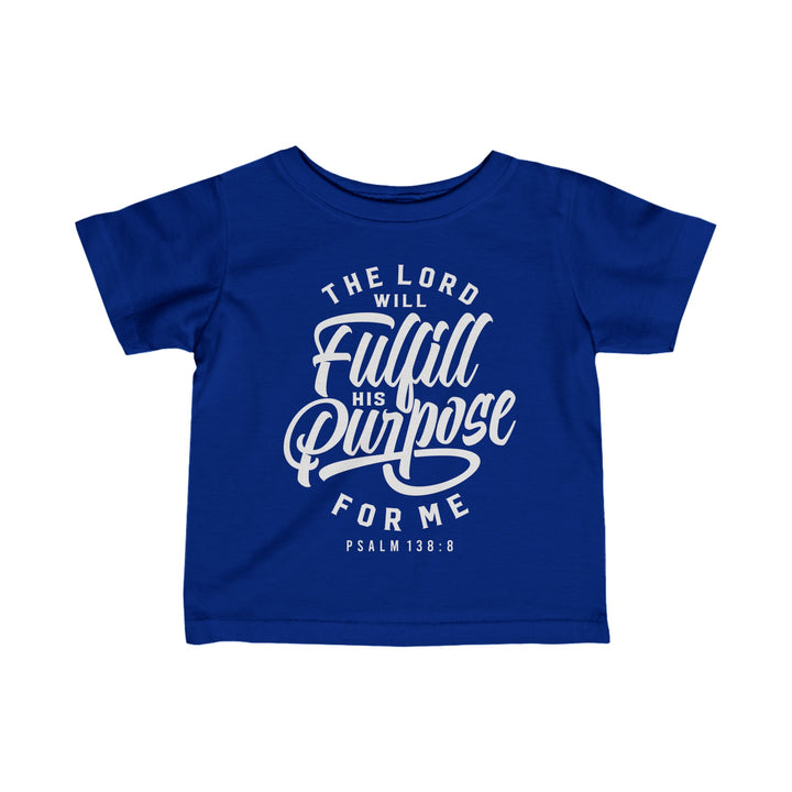 His Purpose Baby Tee Kids clothes Royal 6M 