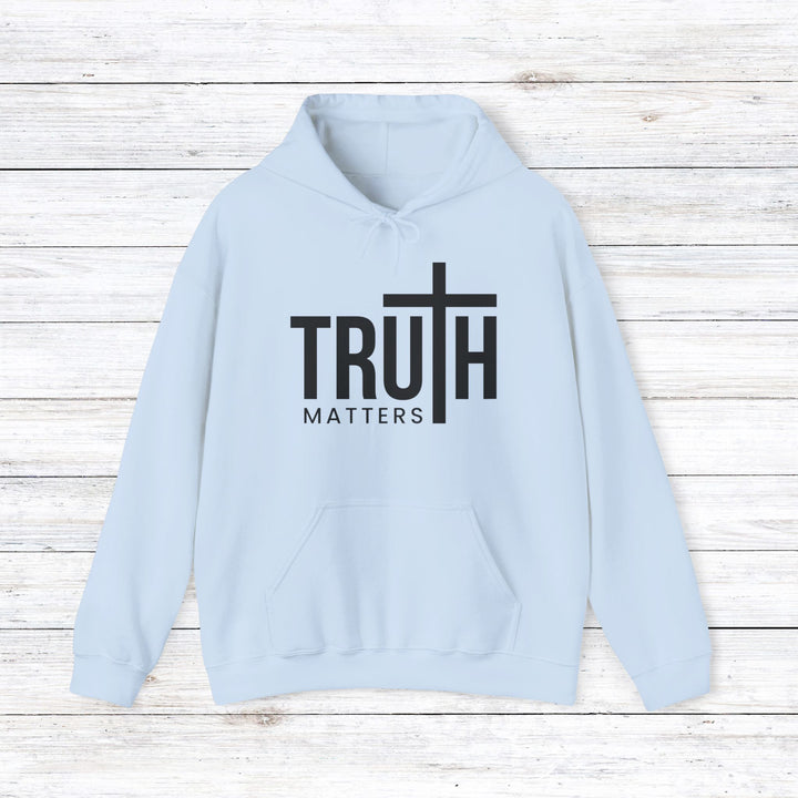 Truth Matters Hoodie Hoodie Light Blue S 