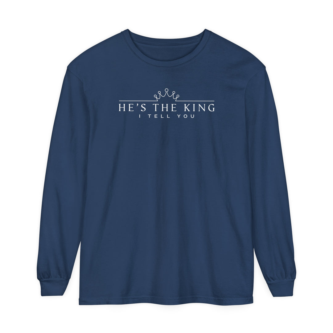 He's The King Long Sleeve Shirt Long-sleeve Midnight S 