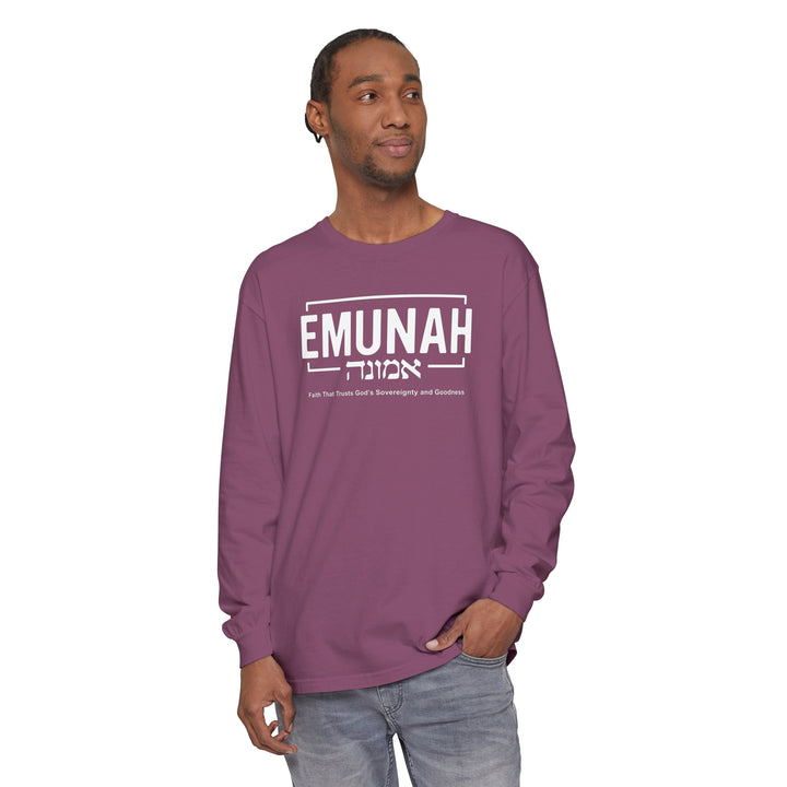 Emunah Faith That Trusts Long Sleeve Shirt Long-sleeve   