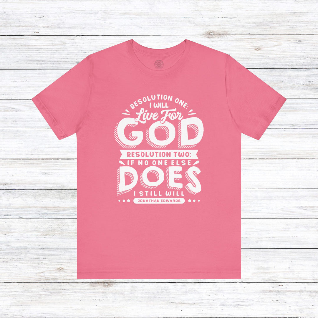 Live For God Unisex T-Shirt T-Shirt Charity Pink S 