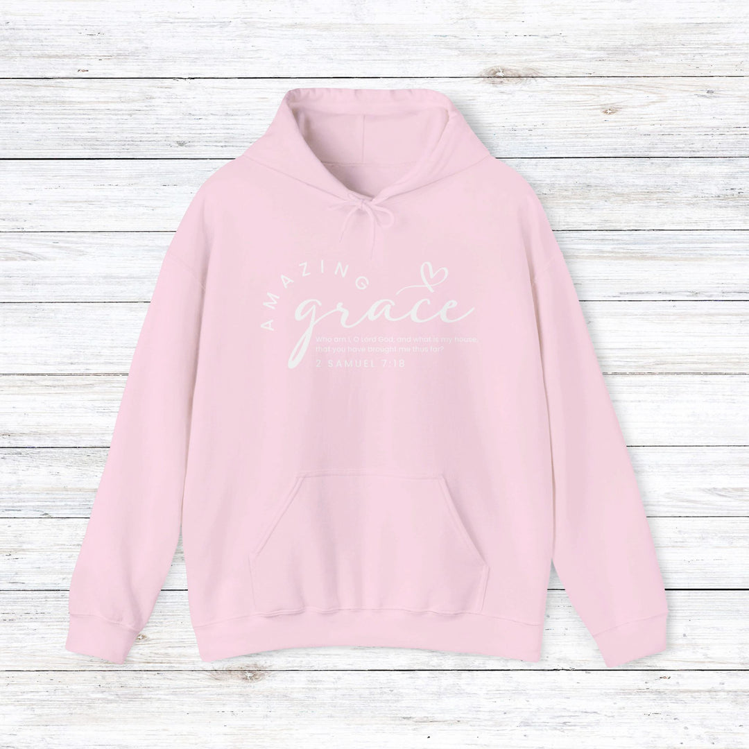 Amazing Grace Heart Hoodie Hoodie Light Pink S 