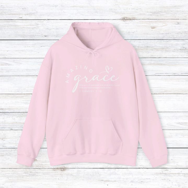 Amazing Grace Heart Hoodie Hoodie Light Pink S 