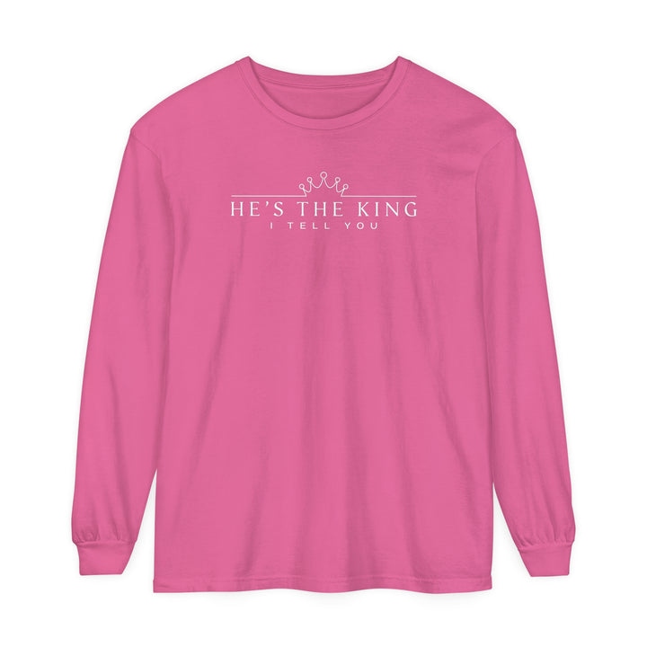 He's The King Long Sleeve Shirt Long-sleeve Crunchberry S 