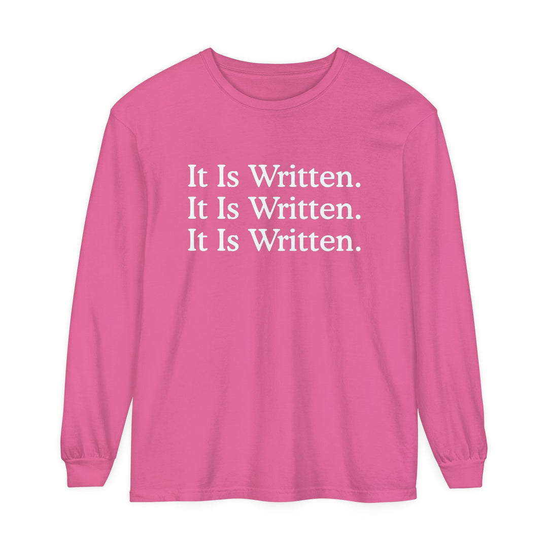 It Is Written Long Sleeve Shirt Long-sleeve Crunchberry S 